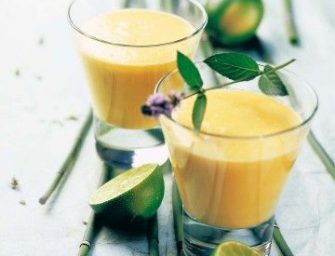 Cocktail mangue, coco et citron vert