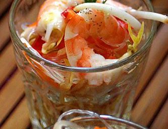 Salade thaï express façon Cyril Lignac