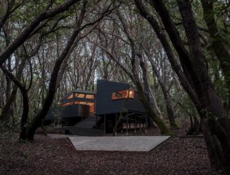Une maison de vacances dans les bois, située au nord de la Californie