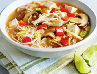 Soupe miso revisitée aux champignons