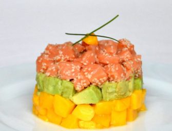 Le tartare de saumon à la mangue et à l&rsquo;avocat