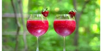 Le sluch à la fraise et au vin rosé