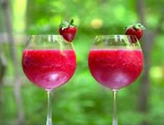 Le sluch à la fraise et au vin rosé