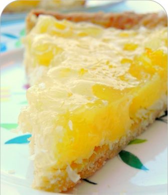 La tarte à l’ananas et au coco