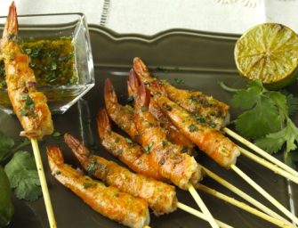 Crevettes grillées au gingembre