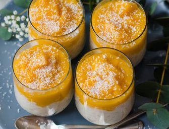 Riz au lait de coco et à la mangue