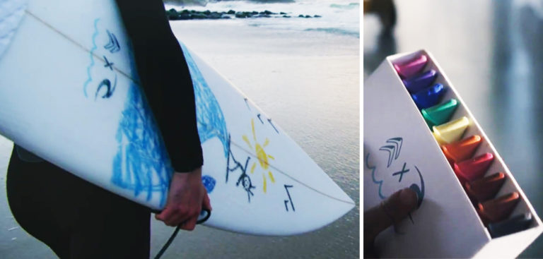 Surf – Rip Curl lance les crayons en wax pour décorer sa planche