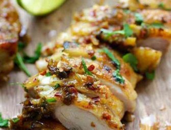 Poulet à la coriandre et au citron vert