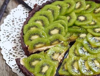 Tarte au kiwi et panna cotta