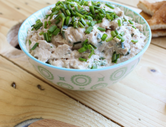 Rillettes de thon au fromage frais et à la ciboulette