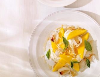 Salade de mangue et litchis