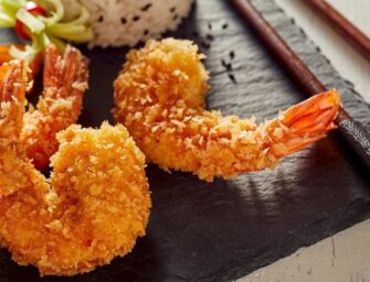 Crevettes tempura maison accompagnées d&rsquo;une mayonnaise à l&rsquo;estragon