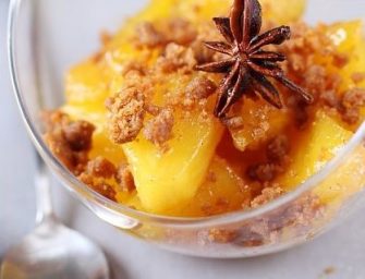 Le crumble à l&rsquo;ananas et ses épices