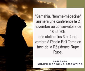 Samahia, « femme-médecine » colombienne propose des rencontres sur le féminin sacré à Tahiti