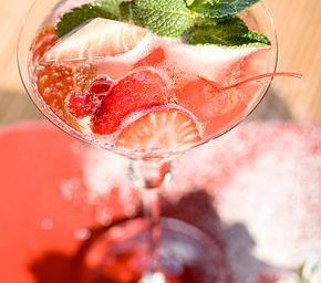 Le punch à la fraise et au rhum
