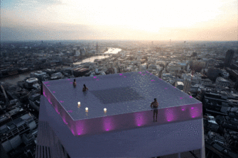 La première piscine à débordement à 360 degrés au monde s’élèvera bientôt au-dessus de Londres