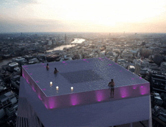 La première piscine à débordement à 360 degrés au monde s&rsquo;élèvera bientôt au-dessus de Londres