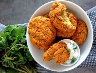 Les falafels de lentilles corail aux tzatziki