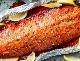 Saumon des dieux au miel et au sésame en papillote