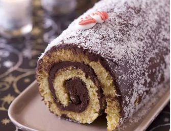 La bûche de Noël coco – choco