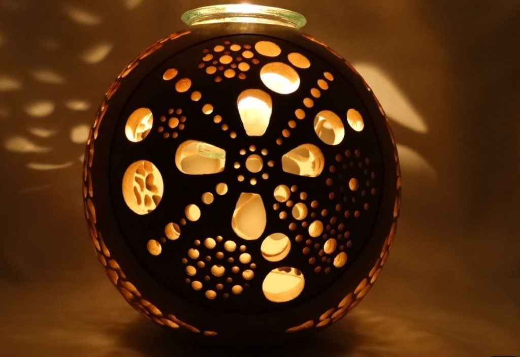 Lampe De Table Palmier Noix De Coco - Décorative Vintage - Sans Marque