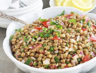 La salade de lentilles orientale