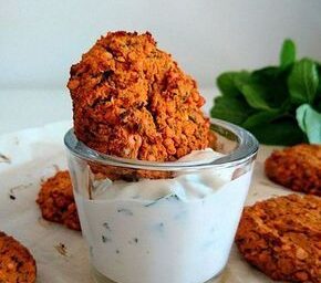 Les galettes de patates douces et de lentilles corail