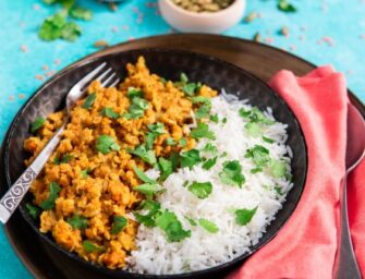Curry de lentilles corail au lait de coco