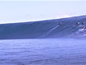 Tim Bonython présente sa dernière vidéo réalisée à Teahupo’o