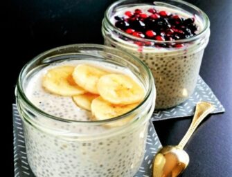 Pudding vegan de chia à la vanille et au lait de coco