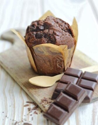 Les muffins au chocolat