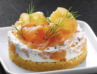 Cheesecake au saumon fumé