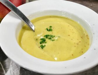 Soupe froide à la mangue et au gingembre