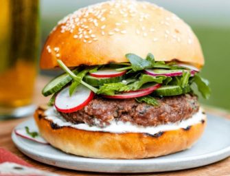 Burger au bœuf du Québec façon kefta