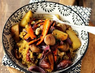 Tajine au quinoa sucré-salé