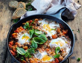 La choukchouka aubergine et tomate parfumée