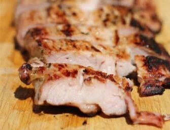 Filet mignon de porc mariné au barbecue