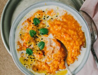 Dahl de lentilles corail au lait de coco
