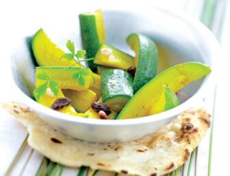 Une recette minceur : les courgettes au curry