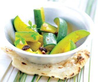 Une recette minceur : les courgettes au curry