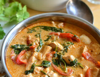 Poulet au curry thaï