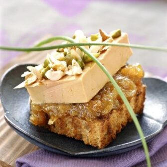 Tartine de foie gras et de figues