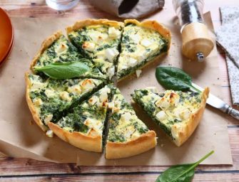 Quiche aux épinards et à la feta