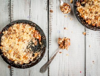 Crumble pommes noisettes