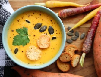 Velouté de patates douces et carottes