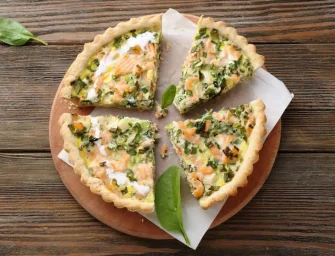 Quiche saumon épinards