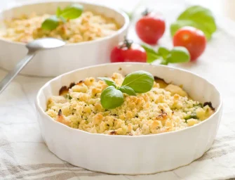 Crumble tomates au piment d’Espelette