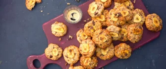 Cookies craquants à la banane et au chocolat