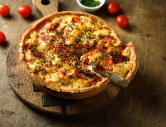 Quiche au poulet et aux tomates