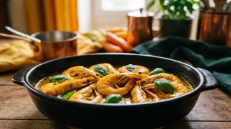 Un plat de fête à tester absolument : Les crevettes au curry et lait de coco